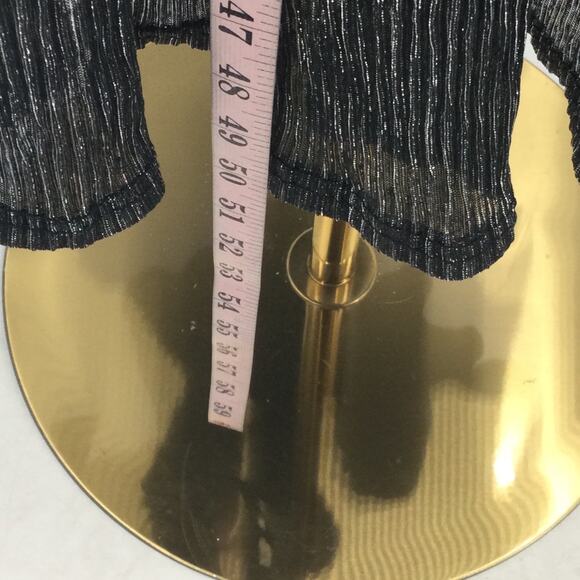 BLOOMCHIC 18-20 2X Plus black metallic elastic waist pockets midi dress NEW B80 - Picture 3 of 8